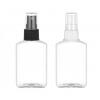 2 oz. Clear PET 20-410 Plastic Oblong Bottle- Beveled Sides-FM Sprayer (Surplus)