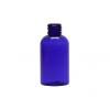 2 oz. Blue Cobalt 20-410 Plastic Boston Round Bottle