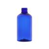 3.33 oz. Blue 20-410 PET Plastic Semi-Translucent 100 ML Boston Round Bottle