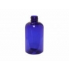4 oz. Blue Cobalt 20-410 PET (BPA Free) Plastic Semi-Translucent Boston Round Bottle
