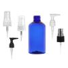 3.33 oz. Blue 20-410 PET Plastic Semi-Translucent (100 ML) Boston Round Bottle-Lotion Pump or Sprayer