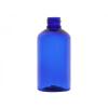 3.33 oz. Blue 20-410 PET Plastic Semi-Translucent (100 ML) Boston Round Bottle-FM Sprayer