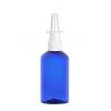3.33 oz. Blue 20-410 PET Plastic Semi-Translucent (100 ML) Boston Round Bottle-FM Nasal Sprayer