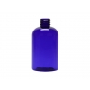4 oz. Blue Cobalt 20-410 PET (BPA Free) Plastic Semi-Translucent Boston Round Bottle-FM Sprayer or Treatment Pump