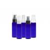 1 oz. Blue Cobalt 20-410 Round Bullet PET (BPA Free) Semi-Translucent Plastic Bottle Sprayer or Treatment Pump