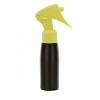 2 oz. Black 24-410 Tapered Round Opaque HDPE Plastic Bullet Bottle-Mini Trigger