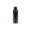 1 oz. Black 20-410 Round Bullet PET (BPA Free) Opaque Gloss Finish Plastic Bottle w/ White CRC Dropper Cap