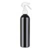 8 oz. Black 24-410 PET (BPA Free) Opaque Bullet Round Plastic Bottle-Mini Trigger