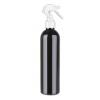 8 oz. Black 24-410 PET (BPA Free) Opaque Bullet Round Plastic Bottle-Mini Trigger
