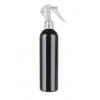 8 oz. Black 24-410 PET (BPA Free) Opaque Bullet Round Plastic Bottle-Mini Trigger (Silgan)