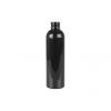 6 oz. Black PET 24-410 Shiny Opaque Plastic Bullet Round Bottle (Silgan)