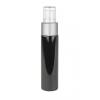 1 oz. Black 20-410 Tall Cylinder Round Opaque PET (BPA Free) Shiny Plastic Bottle-FM Alum Sprayer