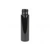 1 oz. Black 20-410 Tall Cylinder Round Opaque PET (BPA Free) Shiny Plastic Bottle-FM Sprayer or Treatment Pump