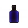 1 oz. Blue Dark Oblong 20-415 Semi-Translucent Other Plastic Bottle w/ Black Treatment Pump