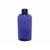 2 oz. Blue Cobalt 20-410 Semi-Translucent PET (BPA Free) Plastic Tapered Cosmo Oval Bottle-FM Sprayer or Treatment Pump