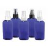 2 oz. Blue Cobalt 20-410 Semi-Translucent PET (BPA Free) Plastic Tapered Cosmo Oval Bottle-FM Sprayer or Treatment Pump