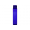 1 oz. Blue Cobalt Translucent 20-410 Tall Cylinder Round PET (BPA Free) Plastic Bottle (Stock Item)