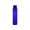 1 oz. Blue Cobalt 20-410 Round Tall Cylinder PET (BPA Free) Semi-Translucent Plastic Bottle