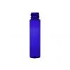 1 oz. Blue Cobalt Translucent 20-410 Tall Cylinder Round PET (BPA Free) Plastic Bottle-Gray FM Sprayer (Surplus)