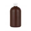 16 oz. Brown 28-410 HDPE Plastic Opaque Boston Rd Bottle-CT Cap