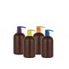 16 oz. Brown 28-410 HDPE Plastic Opaque Boston Rd Bottle-Shower Head Pump