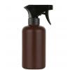 8 oz. Brown 28-400 HDPE Plastic Opaque Boston Rd Bottle-Black Trigger Sprayer-F-217 Liner