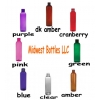 2 oz. Amber, Amber Dark, Clear, Cobalt Blue, Cranberry, Green, Pink or Purple 20-410 Semi-Translucent PET Plastic Round Bullet Bottle with Sprayer