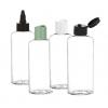 6 oz. Clear 24-410 PET (BPA Free) Plastic Tapered Cosmo Oval Bottle-Dispensing Cap