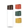 8 oz. Clear 24-410 PET (BPA Free) Plastic Cylinder Round Bottle-Symmetrical Dispensing Cap (King)
