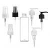 8 oz. Clear 24-410 PET (BPA Free) Plastic Square Bottle-FM Sprayer or 2 CC OP Pump (Stock)