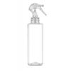8 oz. Clear 24-410 PET (BPA Free) Plastic Square Bottle-Mini Trigger