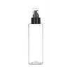 8 oz. Clear 24-410 PET (BPA Free) Plastic Square Bottle-Treatment Pump (Stock)