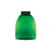 8oz. (250 ml) Green 40 MM Squat Oval Plastic Bottle