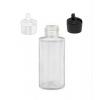 1 oz. Natural 20-410 Cylinder Round Squeezable LDPE Semi-Opaque Plastic Bottle-Turret Cap