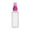 2 oz. Natural 24-410 Cylinder Round Slightly Squeezable HDPE Semi-Opaque Plastic Bottle-Magenta-Pink FM Sprayer
