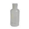 .5 oz. (1/2 oz) Natural 15-415 Boston Round LDPE Semi-Opaque Plastic Squeezable Bottle-Flip Top Dispensing Cap