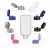 2 oz. Natural HDPE Semi-Opaque Tottle HDPE 22-400 Squeezable Plastic Bottle-Colored 1.5 in. Dispensing Cap
