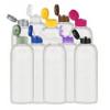 4 oz. Natural HDPE Semi-Opaque Tottle HDPE 22-400 Squeezable Plastic Bottle w/ Colored 1.5 in. Dispensing Cap