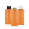 5 oz. Orange PET 24-410 Oblong Opaque Gloss Finish Plastic Bottle-CT Cap