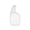 24 oz. White Oblong HDPE 28-400 Plastic Bottle-Black Express Trigger Sprayer