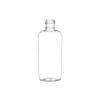 1 oz. Clear 15-415 Cosmo PET (BPA Free) Oval Plastic Bottle-Purple Flip Cap
