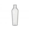 2 oz. Frosted 20-410 PET (BPA Free) Plastic Tapered Oval Bottle-Gray FM Ribbed Sprayer 5 3/16 in. DT