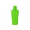 1 oz. Green Lime Oval 18-415 HDPE Slight Squeezable Plastic Bottle w/ Natural Disc Top Cap-.265 orifice
