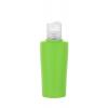 1 oz. Green Lime Oval 18-415 HDPE Slight Squeezable Plastic Bottle-Natural Disc Top Cap-.265 orif