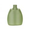 10 oz. Green Tapered Squat Oval 28-410 HDPE Opaque Plastic Squeezable Bottle-Lotion-Soap Pump