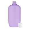 15oz. Purple HDPE 28-410 Opaque Squeezable Oval Plastic Bottle-Dispensing Cap