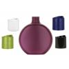 6 oz. Magenta Pearl Opaque HDPE Oval Watch Style 24-410 Plastic Squeezable Bottle-Dispensing Cap