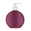 6 oz. Magenta Pearl HDPE Oval 24-410 Plastic Bottle-White Pump