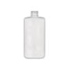 6 oz. Natural Oval Semi-Opaque HDPE 24-410 Squeezable Plastic Bottle