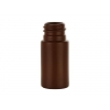 .5 oz. (1/2 oz) Amber Brown 20-410 Cylinder Round HDPE Plastic Bottle